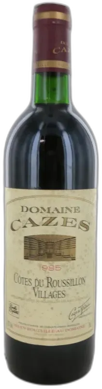 photo Côtes du Roussillon Villages Alter 1985 Domaine Cazes