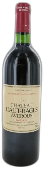 photo Chateau Haut Bages Averous 1991