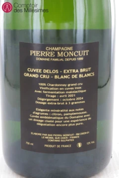 photo Delos Grand Cru Champagne Blanc de Blancs Pierre Moncuit