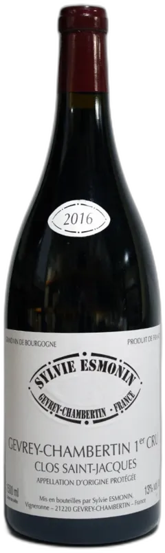 photo Esmonin Gevrey Chambertin 1er Cru Clos Saint Jacques 2016 Magnum