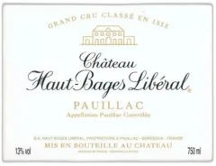 photo Haut Bages Liberal 2018