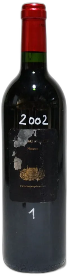 photo Palmer 2002 Damaged Back Label