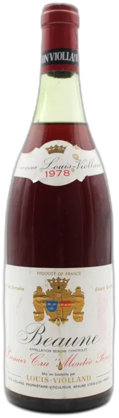 illustration du vin Beaune "Montée Rouge" 1978 Louis Violland