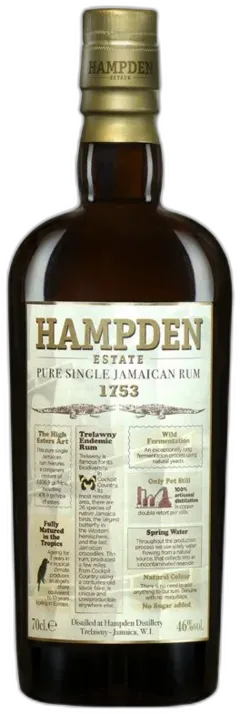 aperçu du vin Hampden 1753 Rhum