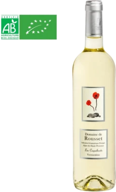 photo Alpes de Haute Provence Blanc Vermentino Domaine Rousset Bio 2023