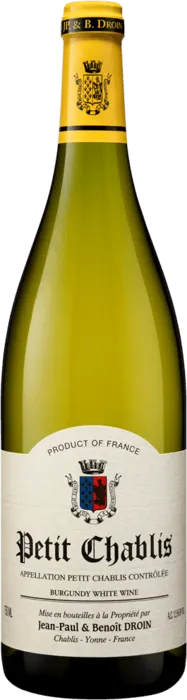 photo Petit Chablis Blanc 2023 Domaine Jean-Paul et Benoit Droin
