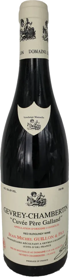 aperçu du vin Aoc Gevrey-Chambertin Cuvée Père Galland Rouge 2018 Domaine Guillon