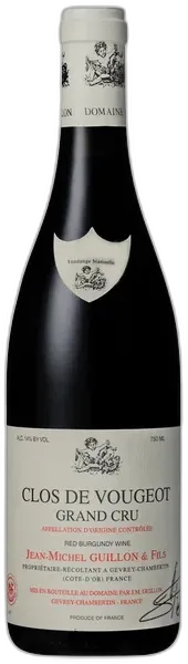 photo du vin Clos de Vougeot Grand Cru Rouge 2020 Domaine Jean-Michel Guillon