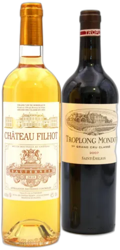 capture du vin Assortiment Dégustation Saint Émilion et Sauternes