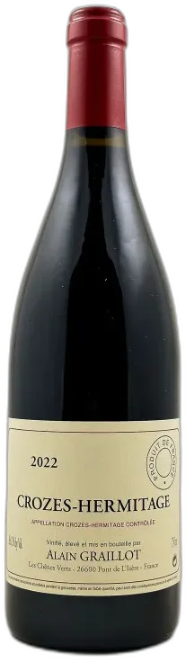 photo du vin Alain Graillot Crozes Hermitage 2022