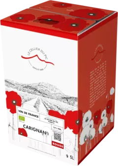 photos du vin Bib Bio Carignan Rouge le Cellier du Pic