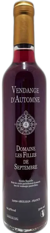 image du vin Domaine les Filles de Septembre Vendange d’Automne Côtes de Thongue nv Rouge