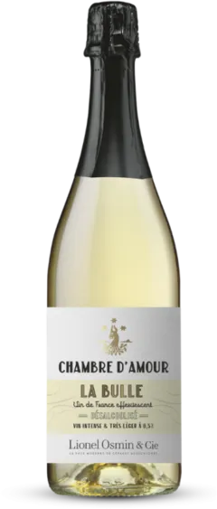 vue du vin Chambre d’Amour la Bulle Vin Pétillant Désalcolisé de Lionel Osmin