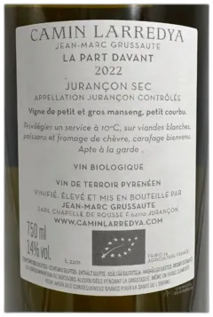 photo Domaine Camin Larredya Jurançon 