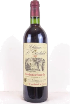 photo 1983 Saint-Émilion Château le Castelot Grand Cru Rouge Bordeaux