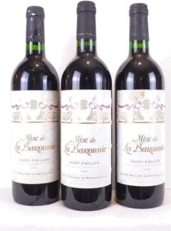 photo 1998 Saint-Émilion Mise de la Baronnie Baron Philippe de Rothschild Lot de Rouge Bordeaux