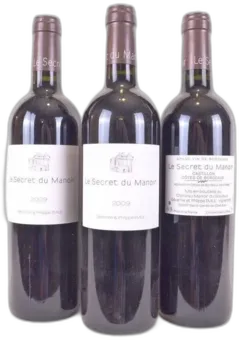 photo 2009 Côtes de Castillon Séverine et Philippe Emile le Secret du Manoir Lot de Rouge Bordeaux