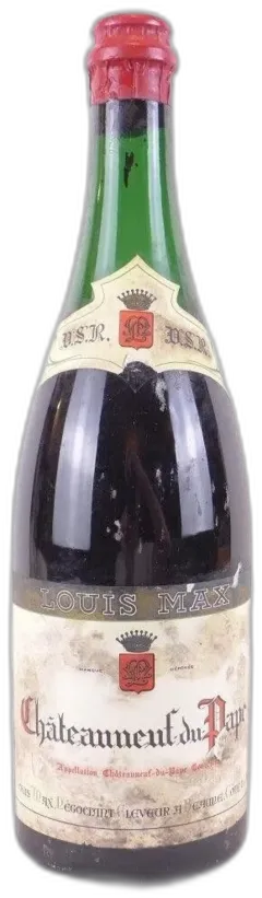 photo Années 50 Châteauneuf du Pape Louis Max Non Millésimé Années 1950 à 1960 b2 Rouge Rhône