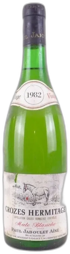photo 1982 Crozes Hermitage Paul Jaboulet Mule Blanche Blanc Rhône