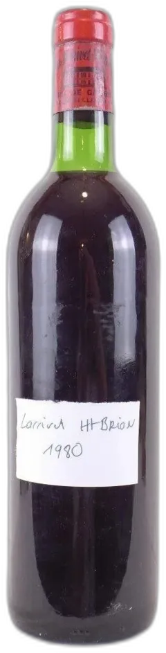 photo 1980 Pessac-Léognan Château Larrivet Haut-Brion Grand Cru Classé Sans Étiquette Année Sur Bouchon) Rouge Bordeaux