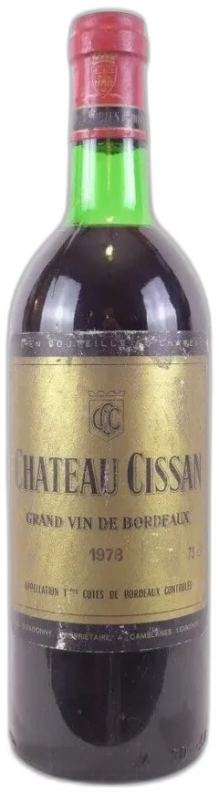 photo 1978 Premières Côtes de Bordeaux Château Cissan Rouge Bordeaux