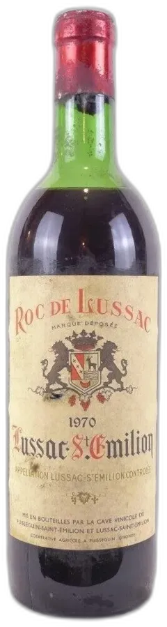 photos du vin 1970 Lussac Saint-Émilion Roc de Lussac Capsule Oxydée) Rouge Bordeaux