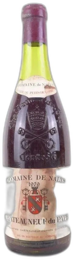 photos du vin 1979 Châteauneuf du Pape Domaine de Nalys Étiquette Tâchée) Rouge Rhône