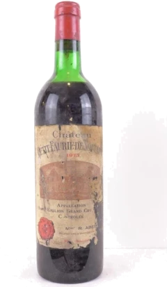 photo 1975 Saint-Émilion Château Petit-Faurie de Soutard Grand Cru Classé Étiquette Abîmée b1 Rouge Bordeaux