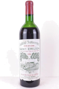 photo 1964 Saint-Émilion Château Sansonnet Grand Cru Classé Rouge Bordeaux