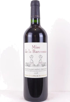 photo 2008 Montagne Saint-Émilion Mise de la Baronnie Baron Philippe de Rothschild Rouge Bordeaux