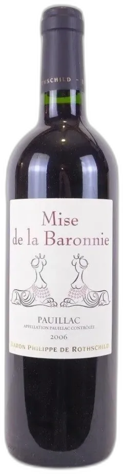 photo 2006 Pauillac Mise de la Baronnie Baron Philippe de Rothschild Rouge Bordeaux