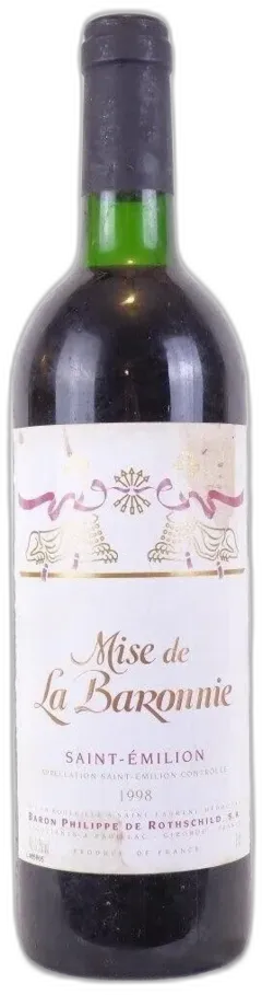 photo 1998 Saint-Émilion Mise de la Baronnie Baron Philippe de Rothschild Rouge Bordeaux