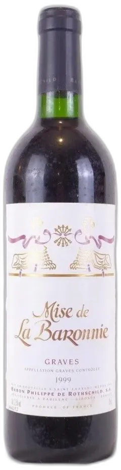 photo 1999 Graves Mise de la Baronnie Baron Philippe de Rothschild Rouge Bordeaux