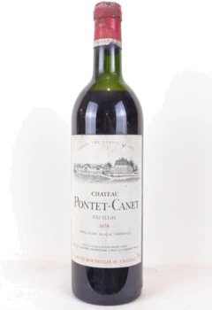 photo 1978 Pauillac Château Pontet-Canet Grand Cru Classé Capsule Abîmée) Rouge Bordeaux