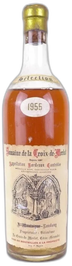 illustration du vin 1955 Bordeaux Domaine de la Croix-de-Merlet b2 Blanc Bordeaux