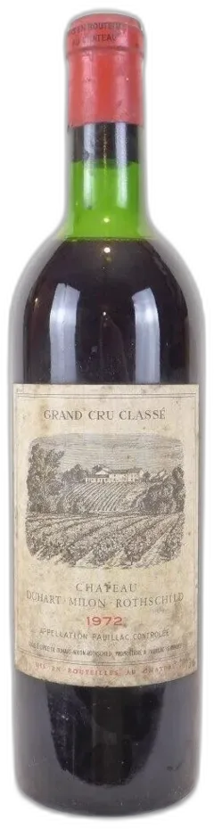photo 1972 Pauillac Château Duhart-Milon-Rothschild Grand Cru Classé Rouge Bordeaux