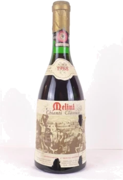 photo 1968 Chianti Classico Melini Accro Étiquette) Rouge Toscane Italie