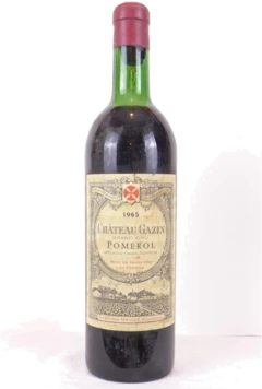 photo 1965 Pomerol Château Gazin Rouge Bordeaux