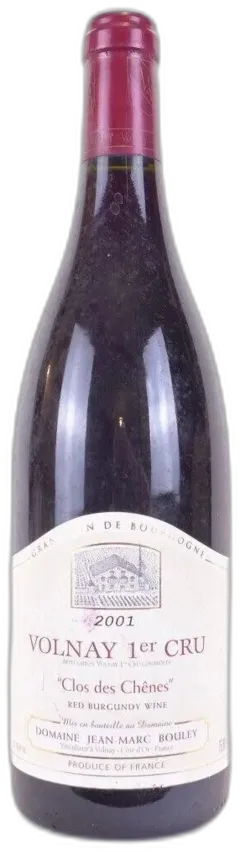 photo du vin 2001 Volnay Jean-Marc Bouley Premier Cru Clos des Chênes Rouge Bourgogne