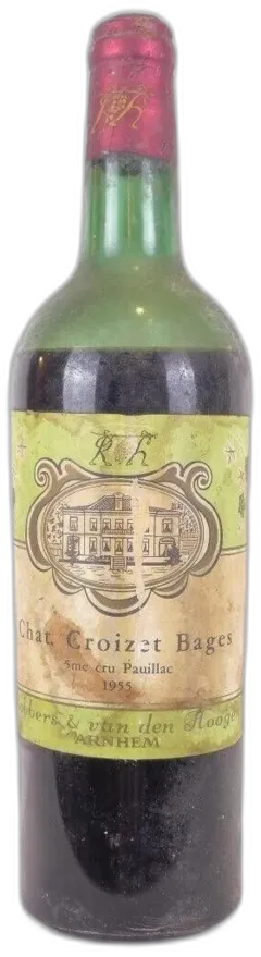 photo 1955 Pauillac Château Croizet Bages Grand Cru Classé Mise Robbers Niveau Bas) Rouge Bordeaux
