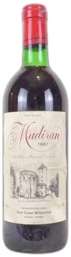 photo 1987 Madiran Sud-Ouest Millésimes Rouge Sud-Ouest