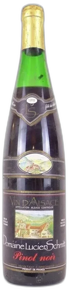 photo 1989 Pinot Noir Lucien Schmitt Rouge Alsace