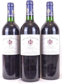 photo 1996 Saint-Émilion Clos de l’Oratoire Grand Cru Classé Lot de Rouge Bordeaux
