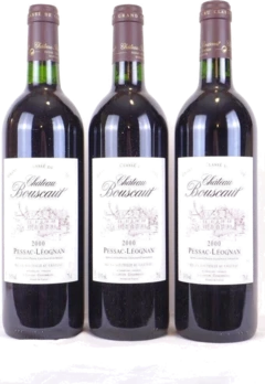 photo 2000 Pessac-Léognan Château Bouscaut Grand Cru Classé Lot de Rouge Bordeaux