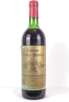 photo 1975 Saint-Émilion Château Cadet-Pontet Grand Cru Rouge Bordeaux