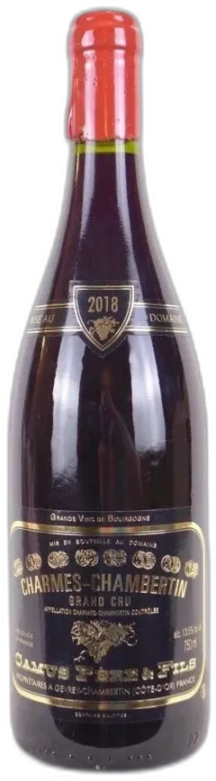 photo 2018 Charmes-Chambertin Camus Père et Fils Grand Cru Rouge Bourgogne