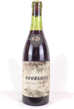 photo 1964 Bourgueil Jean Renou Mise Par l’Acheteur Sans Capsule b1 Rouge Loire Touraine