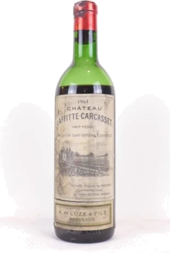 photo 1961 Saint-Estèphe Château Laffitte-Carcasset Niveau Très Bas Capsule Abîmée) Rouge Bordeaux