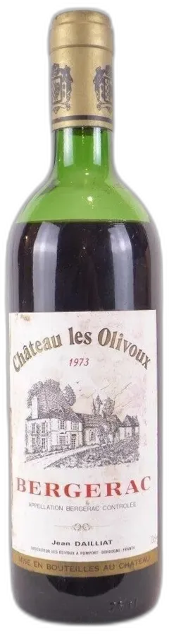 photo 1973 Bergerac Château les Olivoux Rouge Sud-Ouest