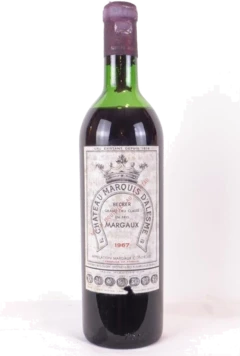 photo 1967 Margaux Château Marquis d’Alesme Becker Grand Cru Classé Rouge Bordeaux